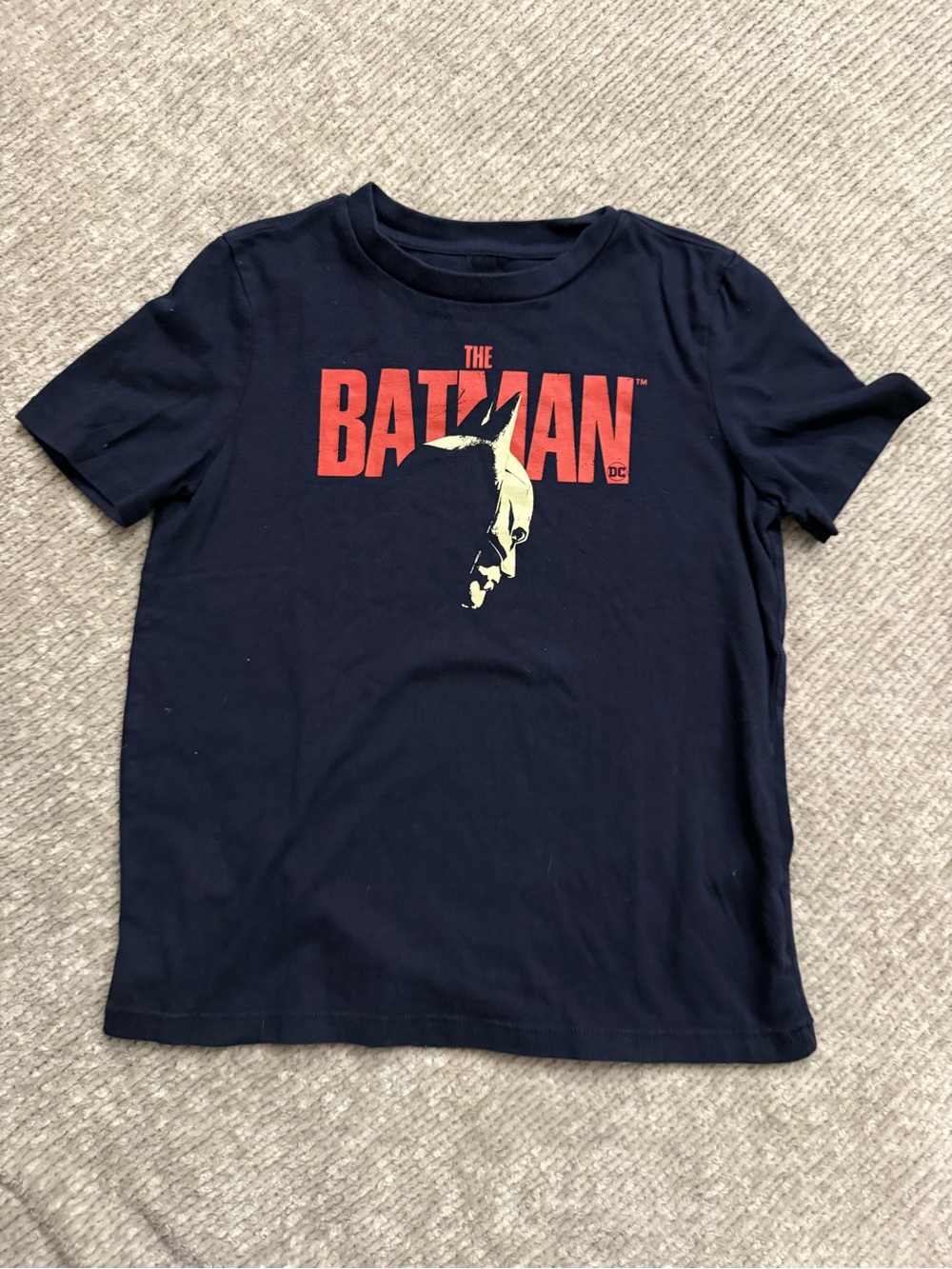 Gap Kids Batman Graphic Tee Size S 6-7 Black DC Comics Logo